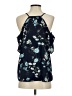 Just Fab 100% Polyester Blue Sleeveless Blouse Size S - photo 2