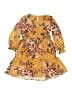 Xtraordinary 100% Polyester Yellow Orange Dress Size 6 - photo 2