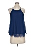 Soprano 100% Polyester Blue Sleeveless Blouse Size S - photo 1