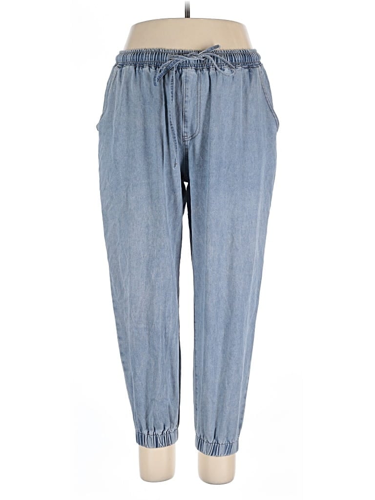 Pre-owned Shein Curve Jeans In Blue