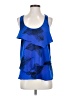 Central Park West 100% Polyester Blue Sleeveless Blouse Size S - photo 1