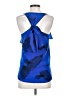 Central Park West 100% Polyester Blue Sleeveless Blouse Size S - photo 2