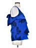 Central Park West 100% Polyester Blue Sleeveless Blouse Size S - photo 4
