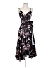 Dee Elly 100% Polyester Floral Black Cocktail Dress Size XXS (estimated) - photo 1