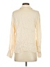 MNG 100% Viscose Solid Ivory Long Sleeve Blouse Size 4 - photo 2