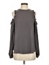 Landa by Dora Landa 100% Polyester Gray Long Sleeve Blouse Size S - photo 1