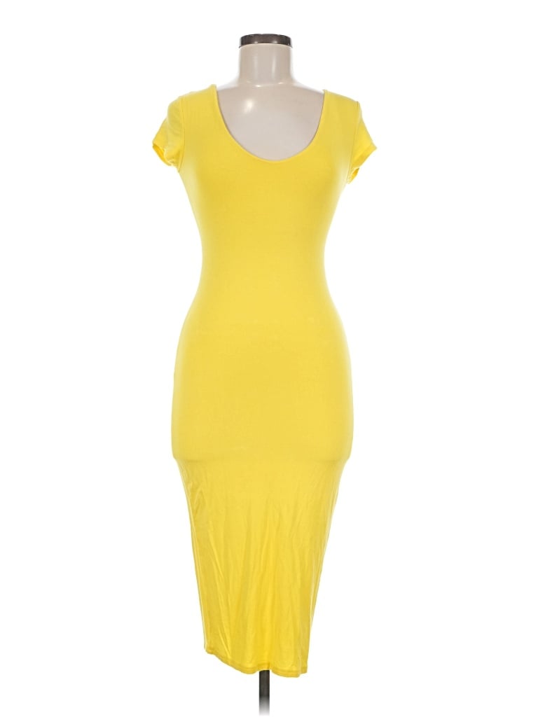 Pre-owned See You Monday Casual Dress In Yellow