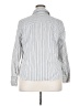 George Stripes Silver Long Sleeve Button-Down Shirt Size 18 - 20 - photo 2