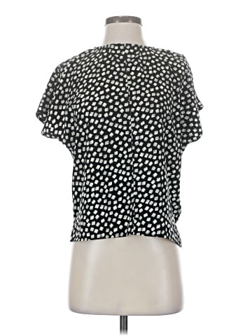 Otis & Maclain Short Sleeve Silk Top (view 1)