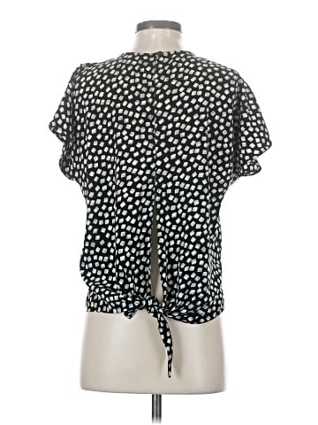 Otis & Maclain Short Sleeve Silk Top (view 2)