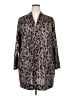 Amaryllis Animal Print Brown Kimono Size 3X - photo 1