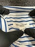 BeachLunchLounge 100% Viscose Stripes Blue Sleeveless Button-Down Shirt Size XL - photo 7