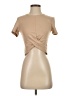 Zara Tan Short Sleeve Turtleneck Size S - photo 1