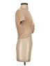 Zara Tan Short Sleeve Turtleneck Size S - photo 4
