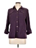 JM Collection Purple 3/4 Sleeve Button-Down Shirt Size 10 (petite) - photo 1