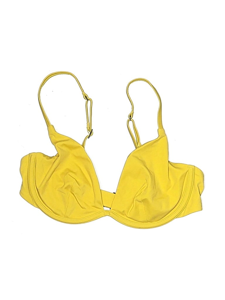 Pre-owned Cuup Swimsuit Top Yellow Swimwear