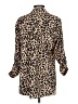 AaKaa 100% Polyester Animal Print Tan 3/4 Sleeve Blouse Size S - photo 2