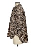 AaKaa 100% Polyester Animal Print Tan 3/4 Sleeve Blouse Size S - photo 5