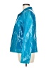 St. John 100% Leather Metallic Blue Leather Jacket Size 13 - photo 5