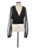 Bershka 100% Polyester Black Long Sleeve Blouse Size XS - photo 1