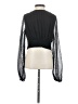 Bershka 100% Polyester Black Long Sleeve Blouse Size XS - photo 2