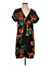 A New Day 100% Polyester Tropical Black Casual Dress Size S - photo 1