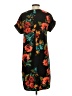 A New Day 100% Polyester Tropical Black Casual Dress Size S - photo 2