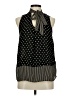 Elle 100% Polyester Black Sleeveless Blouse Size M - photo 1