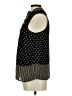 Elle 100% Polyester Black Sleeveless Blouse Size M - photo 5