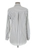 Mine Stripes Silver Long Sleeve Blouse Size M - photo 2