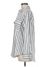 Mine Stripes Silver Long Sleeve Blouse Size M - photo 5