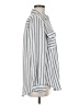 Mine Stripes Silver Long Sleeve Blouse Size M - photo 4