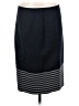 BOSS by HUGO BOSS Stripes Blue Wool Skirt Size 8 - photo 1