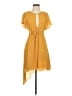 BCBGMAXAZRIA 100% Polyester Yellow Cocktail Dress Size XXS - photo 1