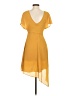 BCBGMAXAZRIA 100% Polyester Yellow Cocktail Dress Size XXS - photo 2