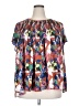 Left Coast by Dolan 100% Polyester Orange Short Sleeve Blouse Size 2X - photo 1