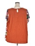 Left Coast by Dolan 100% Polyester Orange Short Sleeve Blouse Size 2X - photo 2