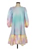 Assorted Brands 100% Polyester Tie-dye Blue Casual Dress Size S - photo 1