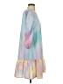 Assorted Brands 100% Polyester Tie-dye Blue Casual Dress Size S - photo 4
