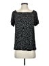 J.Jill Stars Black Short Sleeve Blouse Size S - photo 1