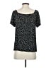 J.Jill Stars Black Short Sleeve Blouse Size S - photo 2