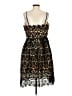 Ark & Co. 100% Polyester Animal Print Black Cocktail Dress Size M (estimated) - photo 2