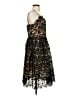 Ark & Co. 100% Polyester Animal Print Black Cocktail Dress Size M (estimated) - photo 4