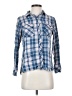 Billy T 100% Lyocell Plaid Blue Long Sleeve Button-Down Shirt Size XS (petite) - photo 1