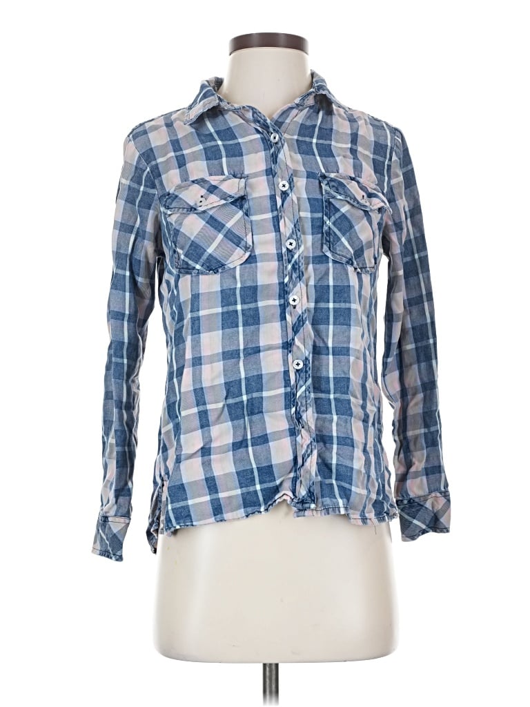 Pre-owned Billy T Long Sleeve Button Down Shirt In Blue