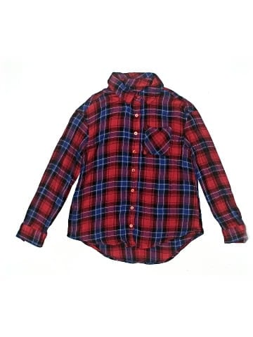 Justice Long Sleeve Button-Down Shirt (view 1)