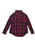 Justice Plaid Red Long Sleeve Button-Down Shirt Size 8 - photo 1