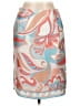 W by Worth Print Orange Tan Formal Skirt Size 10 - photo 1