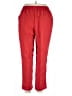 Blair 100% Polyester Solid Red Casual Pants Size 20 (petite) - photo 2