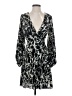 H&M 100% Polyester Animal Print Black Cocktail Dress Size XS - photo 1
